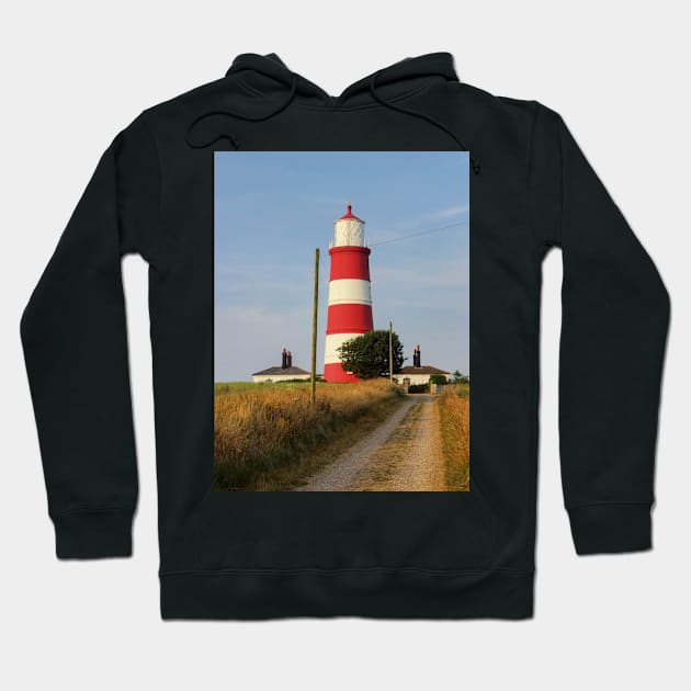 Happisburgh Lighthouse Norfolk Hoodie by avrilharris